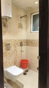 Bathroom Image of 600 Sq.ft 1 RK Builder Floor for rent in Lajpat Nagar New Delhi for Rs. 25000
