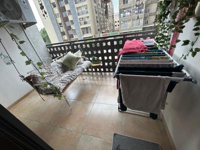 Balcony Image of 2150 Sq.ft 3 BHK Apartment / Flat for rent in Rajeshri Maruti Aamrakunj 2, Sargasan Gandhinagar for Rs. 35000