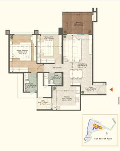 Image of 1337 Sq.ft 2 BHK Apartment / Flat for sale in Bramhacorp Sun Valley Phase 1, Bavdhan, Pune for Rs. 10600000