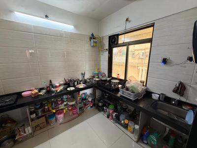 Kitchen Image of 1500 Sq.ft 3 BHK Apartment / Flat for sale in Mangalmurti Hari Govind Dham, Ghansoli Navi Mumbai for Rs. 23000000