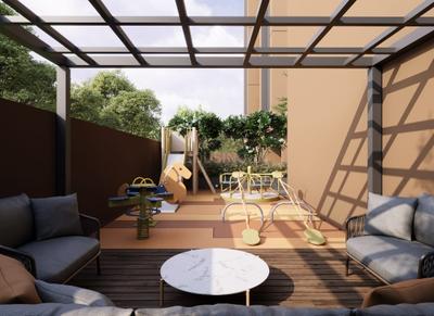 Balcony Image of 852 Sq.ft 3 BHK Apartment / Flat for sale in Harvi Helenium, South Bopal Ahmedabad for Rs. 7750000