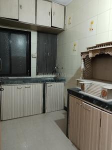 Kitchen Image of 1120 Sq.ft 3 BHK Apartment / Flat for rent in Airoli Navi Mumbai for Rs. 43000