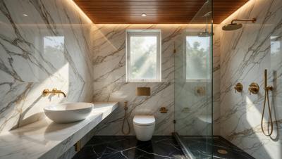 Bathroom Image of 1092 Sq.ft 2 BHK Apartment / Flat for sale in Pharande Puneville, Punawale Pune for Rs. 7800000
