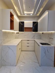 Kitchen Image of 950 Sq.ft 3 BHK Apartment / Flat for sale in Saarthi Estonia Homes by Saarthi Properties And Builder, Uttam Nagar New Delhi for Rs. 8100000