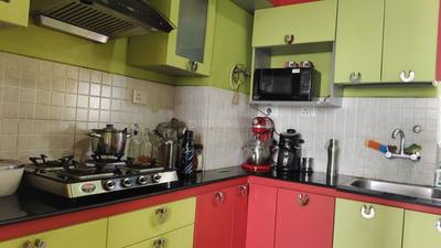 Kitchen Image of 1230 Sq.ft 3 BHK Apartment / Flat for sale in Merlin Elita Garden Vista Phase 2, New Town Kolkata for Rs. 13800000
