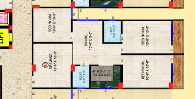 Image of 1300 Sq.ft 3 BHK Apartment / Flat for sale in Chhoti Pahari, Patna for Rs. 7150000