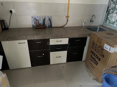 Kitchen Image of 1080 Sq.ft 2 BHK Apartment / Flat for rent in Adani The Meadows, Shantigram Ahmedabad for Rs. 40000