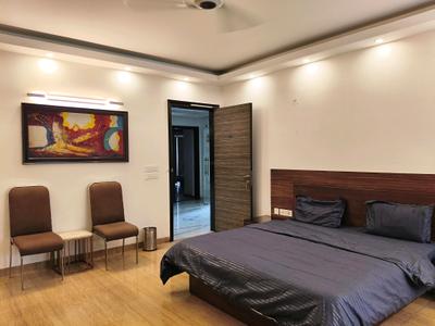Bedroom Image of 450 Sq.ft 1 BHK Builder Floor for rent in Sector 43 Gurgaon for Rs. 45000