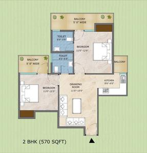 Image of 900 Sq.ft 3 BHK Apartment / Flat for sale in Adore Samriddhi, Sector 89, Faridabad for Rs. 7000000