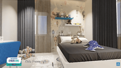 Bedroom Image of 1325 Sq.ft 2 BHK Apartment / Flat for sale in Aparna Cyber Shine, Osman Nagar Hyderabad for Rs. 11000000