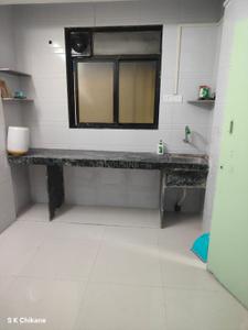 Kitchen Image of 600 Sq.ft 1 BHK Apartment / Flat for rent in Nerul Navi Mumbai for Rs. 25000