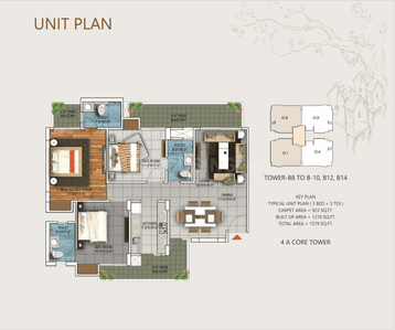 Image of 1579 Sq.ft 3 BHK Apartment / Flat for sale in Nirala Aspire Gold, Noida Extension, Greater Noida for Rs. 17000000