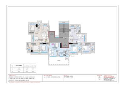 Floor Plan Image of 675 Sq.ft 2 BHK Apartment / Flat for sale in The Green Alfa CHS, Borivali West Mumbai for Rs. 19400000