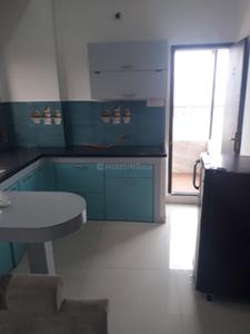 Kitchen Image of 500 Sq.ft 1 BHK Builder Floor for rent in Mahalakshmi Nagar Indore for Rs. 17000