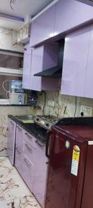 Kitchen Image of 400 Sq.ft 1 RK Apartment / Flat for rent in DLF Capital Greens Phase 1 And 2, Karampura New Delhi for Rs. 21500