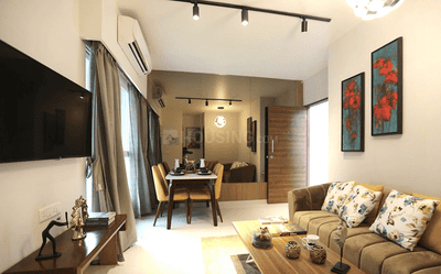 Living Room Image of 630 Sq.ft 1 BHK Apartment / Flat for sale in Wadhwa Wise City RZ8, Panvel Navi Mumbai for Rs. 5598000
