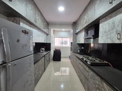 Kitchen Image of 1740 Sq.ft 3.5 BHK Apartment / Flat for rent in Mantri Webcity, Narayanapura Bengaluru for Rs. 50000