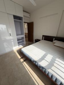 Bedroom Image of 1100 Sq.ft 2 BHK Apartment / Flat for rent in Shapoorji Pallonji BKC, Bandra East Mumbai for Rs. 130000
