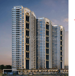 Image of 895 Sq.ft 2 BHK Apartment / Flat for sale in Raheja Lunaris 1 Callisto, Juinagar, Navi Mumbai for Rs. 16500000