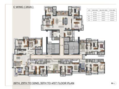 Image of 2010 Sq.ft 4 BHK Apartment / Flat for sale in Malad East, Mumbai for Rs. 38800000
