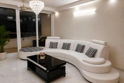 Living Room Image of 1439 Sq.ft 2 BHK Apartment / Flat for sale in Mantri Manyata Lithos, Thanisandra Bengaluru for Rs. 18400000