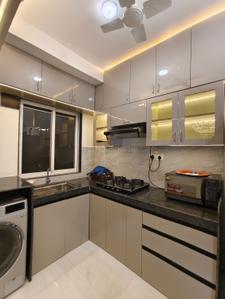 Kitchen Image of 420 Sq.ft 1 BHK Apartment / Flat for rent in Thane West Thane for Rs. 25000