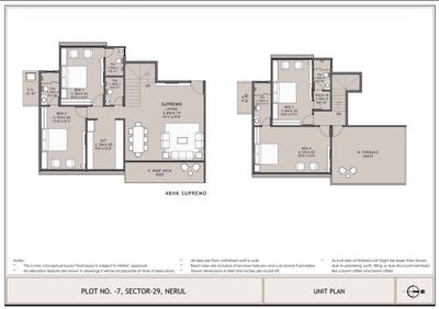 Image of 1991 Sq.ft 4 BHK Duplex for sale in Experio Platinum Elysium, Nerul, Navi Mumbai for Rs. 105000000