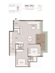 Image of 1485 Sq.ft 2 BHK Apartment / Flat for sale in Shiv Aayansh Aura, Adalaj, Gandhinagar for Rs. 6200000