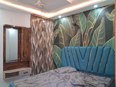 Bedroom Image of 650 Sq.ft 2 BHK Builder Floor for rent in Dwarka Mor New Delhi for Rs. 25000