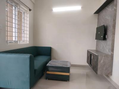 Living Room Image of 650 Sq.ft 1 BHK Independent House for rent in Bellandur Bengaluru for Rs. 30500