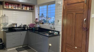 Kitchen Image of 700 Sq.ft 1 BHK Builder Floor for rent in Sriramapura Mysore for Rs. 7500