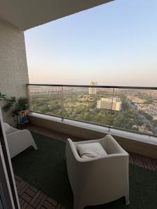 Balcony Image of 2300 Sq.ft 3.5 BHK Apartment / Flat for rent in DLF One Midtown, Karampura New Delhi for Rs. 95000