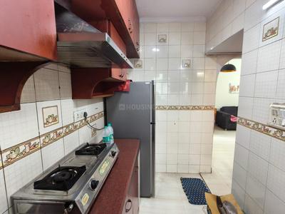 Kitchen Image of 1000 Sq.ft 2 BHK Apartment / Flat for rent in Bathal apartment, Patparganj New Delhi for Rs. 30000