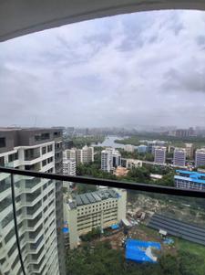 Balcony Image of 2145 Sq.ft 4 BHK Apartment / Flat for rent in Kalpataru Magnus, Bandra East Mumbai for Rs. 400000