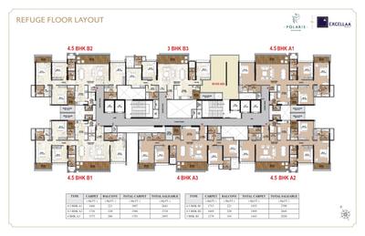 Image of 2400 Sq.ft 4.5 BHK Apartment / Flat for sale in Excellaa Polaris, Bavdhan, Pune for Rs. 24200000