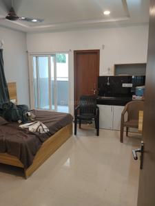 Bedroom Image of 300 Sq.ft 1 RK Builder Floor for rent in Financial District Hyderabad for Rs. 24000
