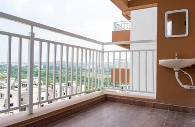 Balcony Image of 1450 Sq.ft 3 BHK Apartment / Flat for rent in Accurate Wind Chimes, Narsingi Hyderabad for Rs. 55000