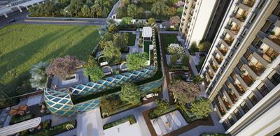 Balcony Image of 696 Sq.ft 2 BHK Apartment / Flat for sale in Raymond The Address By GS Tower 3, Sion Mumbai for Rs. 24000000