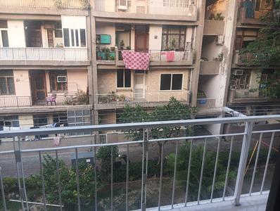 Balcony Image of 1300 Sq.ft 3 BHK Apartment / Flat for rent in Kirpal Apartments, Patparganj New Delhi for Rs. 36000