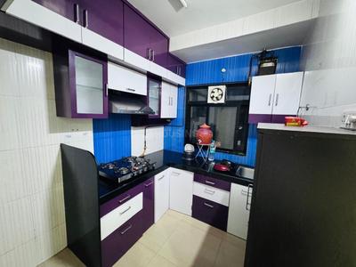 Kitchen Image of 900 Sq.ft 2 BHK Apartment / Flat for rent in Raunak Unnathi Woods, Kasarvadavali Thane for Rs. 29000