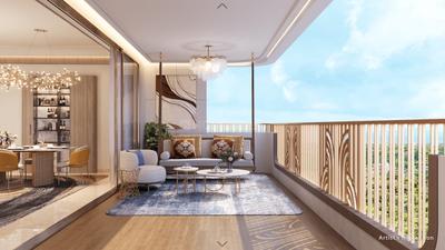 Balcony Image of 1500 Sq.ft 3 BHK Apartment / Flat for sale in Foresta &amp; Fiora, Dombivli East Thane for Rs. 14000000
