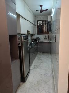 Kitchen Image of 900 Sq.ft 3 BHK Builder Floor for rent in Shalimar Bagh New Delhi for Rs. 39000
