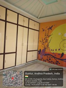 Bedroom Image of 1000 Sq.ft 2 BHK Independent House for rent in KVP Colony Guntur for Rs. 14000