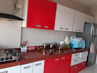 Kitchen Image of 1600 Sq.ft 3 BHK Apartment / Flat for rent in Trishul Symphony, Kharghar Navi Mumbai for Rs. 62000