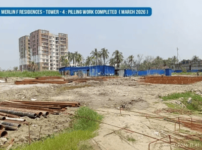 Image of 1400 Sq.ft 4 BHK Apartment / Flat for sale in F Residences Merlin Phase II, Rajarhat, Kolkata for Rs. 22000000