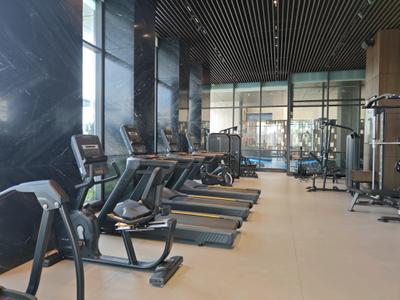 Gym Image of 1400 Sq.ft 3 BHK Apartment / Flat for sale in Prescon Midtown Bay, Mahim Mumbai for Rs. 64000000