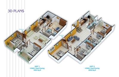Image of 2226 Sq.ft 4 BHK Apartment / Flat for sale in Ballal Surya Elegence, RR Nagar, Bengaluru for Rs. 28938000