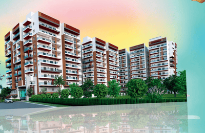 Image of 1100 Sq.ft 2 BHK Apartment / Flat for sale in Sai Keerthi Lake View, Chandanagar, Hyderabad for Rs. 9500000