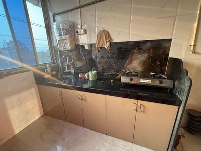 Kitchen Image of 350 Sq.ft 1 RK Independent House for rent in Airoli Navi Mumbai for Rs. 25000
