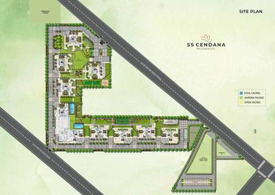 Image of 1850 Sq.ft 4 BHK Apartment / Flat for sale in SS Cendana Residences, Sector 83, Gurgaon for Rs. 19500000